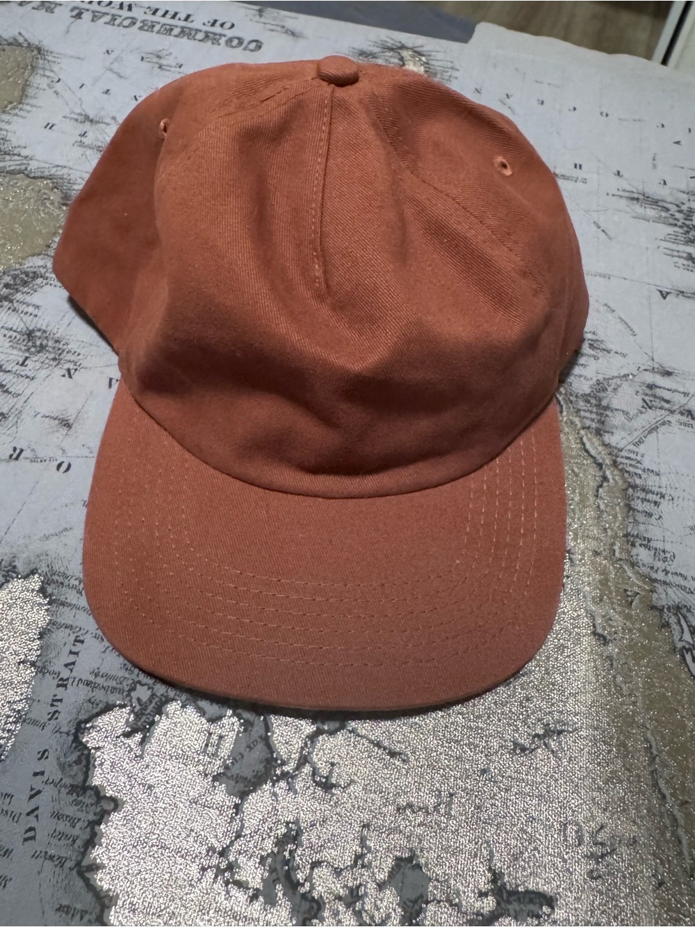 Men’s Rust Tan Cotton Baseball Cap —oddjobs hats size big melon 100% cotton